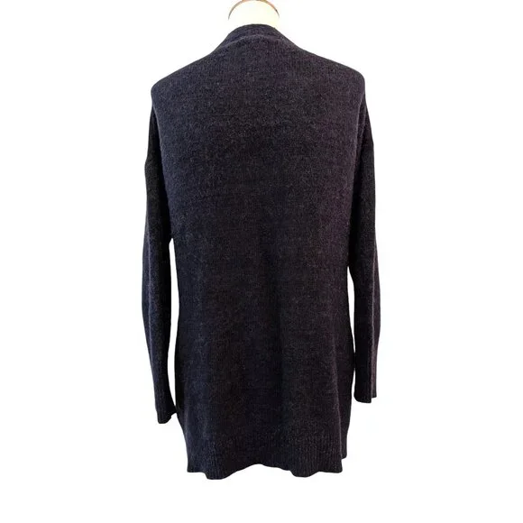 Massimo Dutti Womens Size S Blue Alpaca Wool Cashmere Blend Oversized Cardigan - Picture 3 of 12